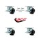 Service Caster 3.25 Inch Phenolic Caster Set with Roller Bearings 4 Brake 2 Swivel Lock SCC SCC-30CS3420-PHR-SLB-BSL-2-SLB-2 - alternate 6